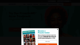 What Proactiv.com website looked like in 2020 (4 years ago)