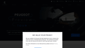 What Peugeot.co.uk website looked like in 2020 (4 years ago)