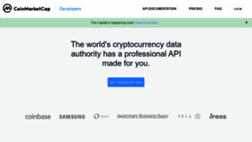 What Pro.coinmarketcap.com website looked like in 2020 (4 years ago)