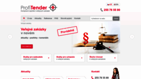 What Profitender.cz website looked like in 2020 (4 years ago)
