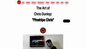What Pinstripechris.com website looked like in 2020 (4 years ago)