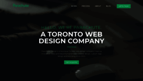 What Parachutedesign.ca website looked like in 2020 (4 years ago)