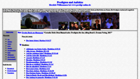 What Predigten-online.de website looked like in 2020 (4 years ago)