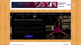 What Premierdancecary.com website looked like in 2020 (4 years ago)