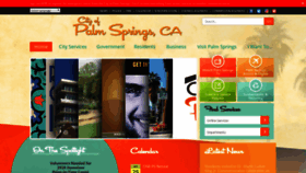 What Palmspringsca.gov website looked like in 2020 (4 years ago)