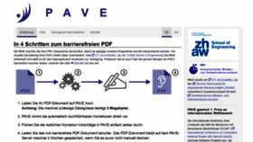 What Pave-pdf.org website looked like in 2020 (4 years ago)