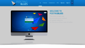 What Postingblues.com website looked like in 2020 (4 years ago)