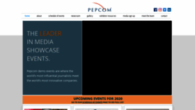 What Pepcom.com website looked like in 2020 (4 years ago)