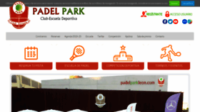 What Padelparkleon.com website looked like in 2020 (4 years ago)
