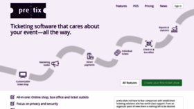 What Pretix.eu website looked like in 2020 (4 years ago)