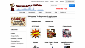 What Popcornsupply.com website looked like in 2020 (4 years ago)