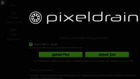 What Pixeldrain.com website looked like in 2020 (4 years ago)