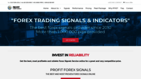What Profit-forexsignals.com website looked like in 2020 (4 years ago)