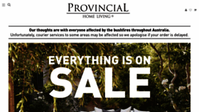 What Provincialhomeliving.com.au website looked like in 2020 (4 years ago)