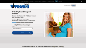 What Pregnantdating.com website looked like in 2020 (4 years ago)
