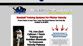 What Pitchersthrowcheese.com website looked like in 2020 (4 years ago)
