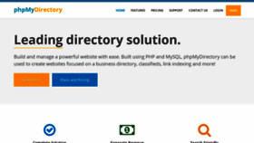 What Phpmydirectory.com website looked like in 2020 (4 years ago)