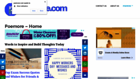 What Poemore.com website looked like in 2020 (4 years ago)