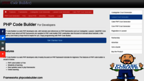What Phpcodebuilder.com website looked like in 2020 (4 years ago)