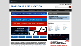 What Pearsonitcertification.com website looked like in 2020 (5 years ago)