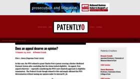 What Patentlyo.com website looked like in 2020 (4 years ago)