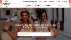 What Preownedweddingdresses.com website looked like in 2020 (4 years ago)
