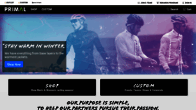 What Primalwear.com website looked like in 2020 (4 years ago)