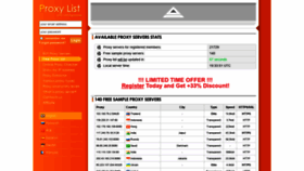 What Proxy-list.org website looked like in 2020 (5 years ago)