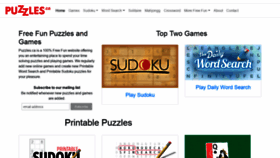 What Puzzles.ca website looked like in 2020 (4 years ago)