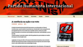 What Partidohumanista.pt website looked like in 2020 (4 years ago)