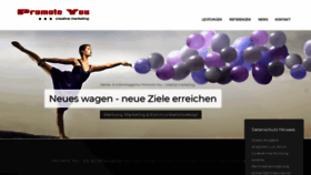 What Promoteyou.de website looked like in 2020 (4 years ago)