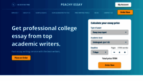 What Peachyessay.com website looked like in 2020 (4 years ago)