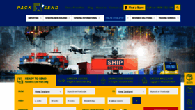What Packsend.co.nz website looked like in 2020 (5 years ago)