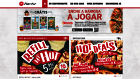 What Pizzahut.pt website looked like in 2020 (4 years ago)