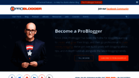 What Problogger.net website looked like in 2020 (4 years ago)