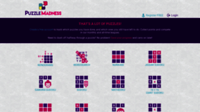 What Puzzlemadness.co.uk website looked like in 2020 (4 years ago)