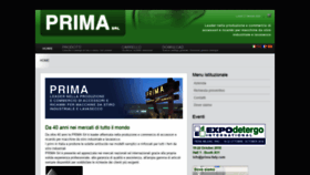 What Prima-italy.com website looked like in 2020 (4 years ago)