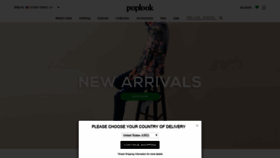 What Poplook.com website looked like in 2020 (4 years ago)