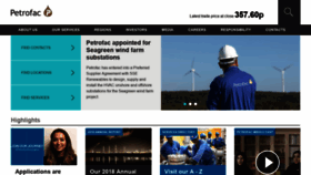 What Petrofac.com website looked like in 2020 (4 years ago)
