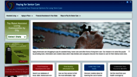 What Payingforseniorcare.com website looked like in 2020 (4 years ago)