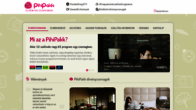 What Pihipakk.hu website looked like in 2020 (4 years ago)