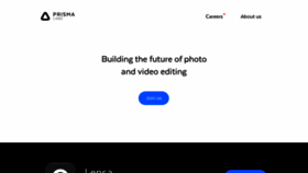 What Prisma-ai.com website looked like in 2020 (4 years ago)