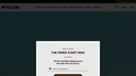 What Peets.com website looked like in 2020 (4 years ago)