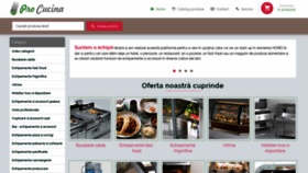 What Pro-cucina.ro website looked like in 2020 (4 years ago)