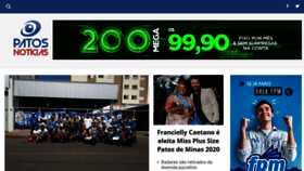 What Patosnoticias.com.br website looked like in 2020 (4 years ago)