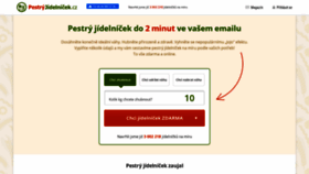 What Pestryjidelnicek.cz website looked like in 2020 (4 years ago)