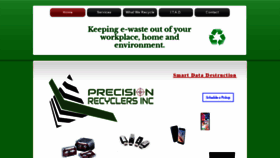 What Precisionrecyclers.com website looked like in 2020 (4 years ago)