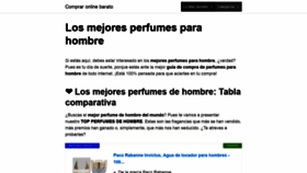 What Perfumehombre.es website looked like in 2020 (4 years ago)