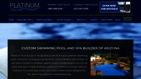 What Platinumpoolsaz.com website looked like in 2020 (4 years ago)