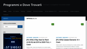 What Programmiedovetrovarli.it website looked like in 2020 (4 years ago)